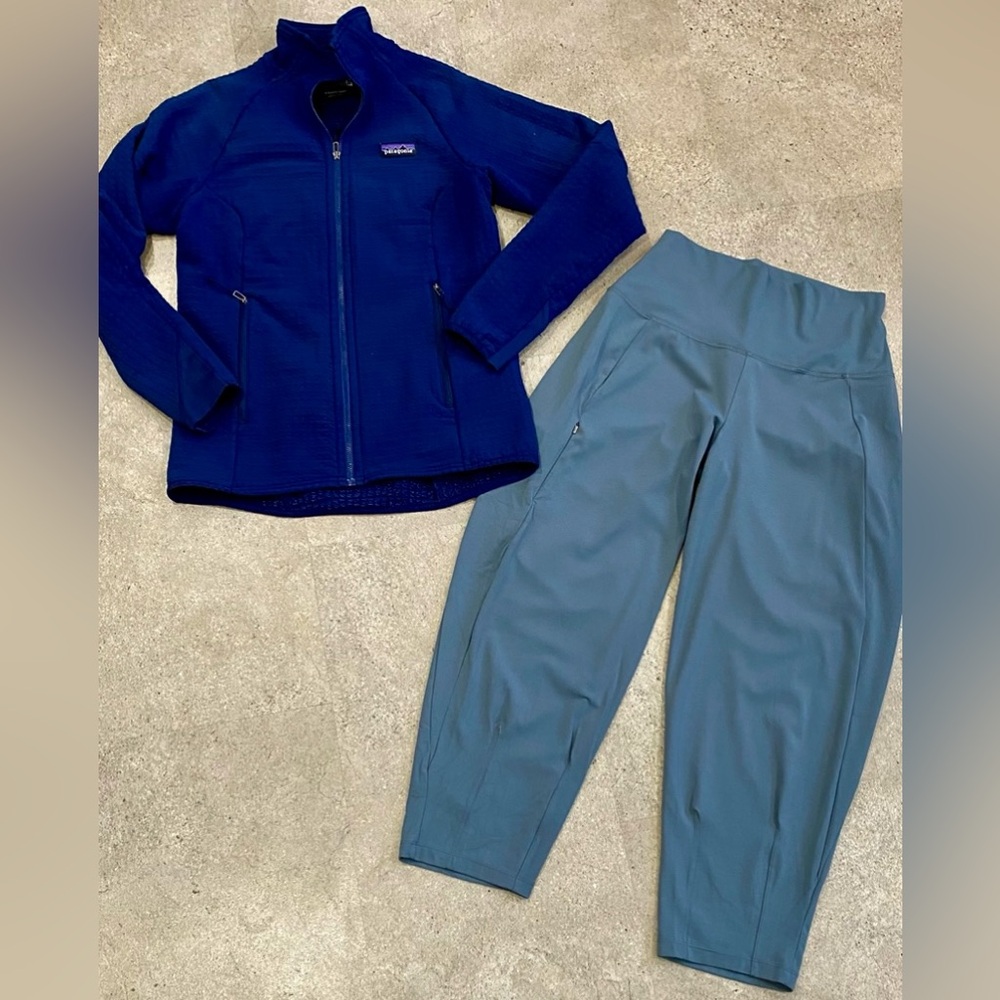 Womens PATAGONIA Jacket & Cropped Pants, sz Small